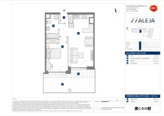 Mieszkanie, 46,72 m², 2 pokoje, parter, oferta nr E/29