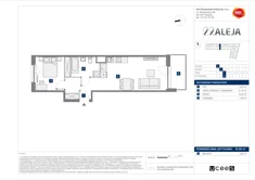 Mieszkanie, 43,68 m², 2 pokoje, piętro 2, oferta nr E/35