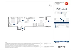 Mieszkanie, 43,68 m², 2 pokoje, piętro 3, oferta nr E/38