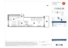 Mieszkanie, 45,82 m², 2 pokoje, piętro 4, oferta nr E/43