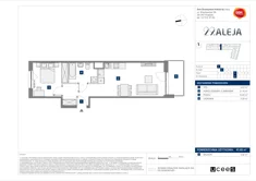 Mieszkanie, 43,68 m², 2 pokoje, piętro 5, oferta nr E/44