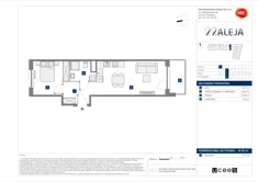 Mieszkanie, 43,50 m², 2 pokoje, piętro 2, oferta nr E/57