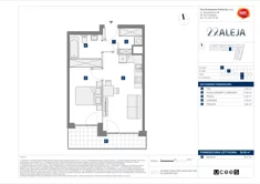 Mieszkanie, 38,68 m², 2 pokoje, piętro 6, oferta nr E/74