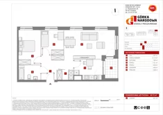 Mieszkanie, 65,73 m², 3 pokoje, piętro 1, oferta nr I/3