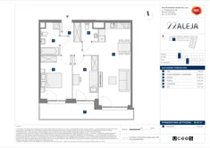 Mieszkanie, 59,80 m², 3 pokoje, piętro 3, oferta nr E/14