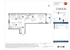 Mieszkanie, 54,39 m², 3 pokoje, piętro 4, oferta nr E/17