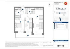 Mieszkanie, 58,72 m², 3 pokoje, piętro 1, oferta nr E/33