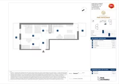 Mieszkanie, 55,28 m², 3 pokoje, piętro 4, oferta nr B/15