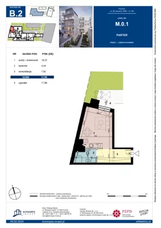 Mieszkanie, 31,58 m², 1 pokój, parter, oferta nr B2/M/0/1