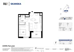 Mieszkanie, 34,62 m², 2 pokoje, piętro 5, oferta nr AA0506