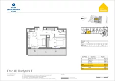 Mieszkanie, 44,28 m², 2 pokoje, piętro 6, oferta nr EA0657