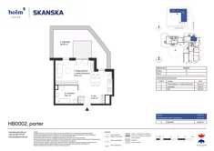 Mieszkanie, 41,17 m², 1 pokój, parter, oferta nr HB0002