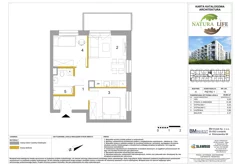 Mieszkanie, 43,94 m², 3 pokoje, piętro 1, oferta nr H19