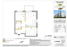 Mieszkanie, 43,94 m², 3 pokoje, piętro 3, oferta nr H53