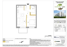 Mieszkanie, 37,57 m², 2 pokoje, piętro 3, oferta nr I51