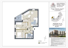 Mieszkanie, 49,23 m², 3 pokoje, piętro 3, oferta nr 68