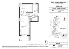 Mieszkanie, 50,06 m², 2 pokoje, parter, oferta nr A3