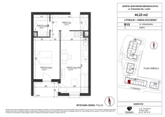 Mieszkanie, 44,22 m², 2 pokoje, piętro 1, oferta nr B15