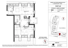 Mieszkanie, 53,97 m², 2 pokoje, piętro 3, oferta nr B25
