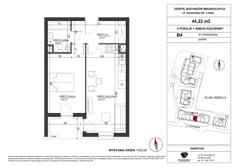 Mieszkanie, 44,22 m², 2 pokoje, parter, oferta nr B4