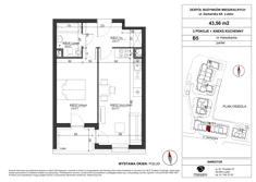 Mieszkanie, 43,56 m², 2 pokoje, parter, oferta nr B5
