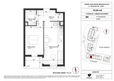 Mieszkanie, 43,64 m², 2 pokoje, parter, oferta nr B6