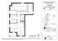 Mieszkanie, 85,95 m², 3 pokoje, parter, oferta nr B8