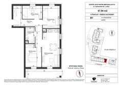 Mieszkanie, 67,94 m², 4 pokoje, parter, oferta nr B1