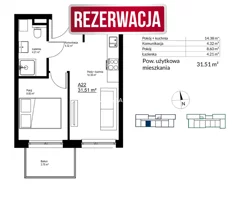 Mieszkanie na sprzedaż, 31,51 m², 2 pokoje, piętro 3, oferta nr BS2-MS-300182-9
