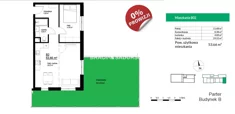 Mieszkanie na sprzedaż, 53,66 m², 2 pokoje, parter, oferta nr BS2-MS-300197-9