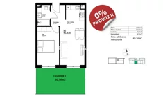 Mieszkanie na sprzedaż, 45,16 m², 2 pokoje, parter, oferta nr BS2-MS-300207-10