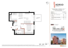 Mieszkanie, 45,97 m², 2 pokoje, piętro 3, oferta nr 15