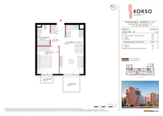 Mieszkanie, 39,93 m², 2 pokoje, piętro 3, oferta nr 49