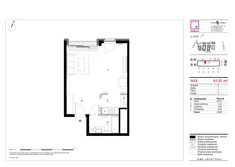 Mieszkanie, 41,51 m², 1 pokój, piętro 3, oferta nr H14