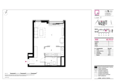 Mieszkanie, 45,78 m², 1 pokój, piętro 1, oferta nr H40