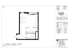 Mieszkanie, 45,10 m², 1 pokój, piętro 2, oferta nr H8