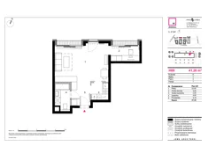 Mieszkanie, 41,26 m², 1 pokój, piętro 4, oferta nr H89