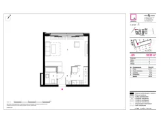 Mieszkanie, 38,90 m², 1 pokój, piętro 5, oferta nr J26