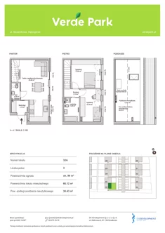 Mieszkanie, 66,12 m², 3 pokoje, parter, oferta nr 32A