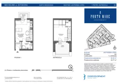 Apartament, 43,77 m², 2 pokoje, piętro 1, oferta nr JASTRZĘBIA GÓRA.M3