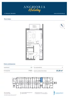 Apartament inwestycyjny, 23,18 m², 1 pokój, piętro 3, oferta nr B_3_5