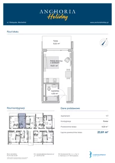 Apartament inwestycyjny, 23,61 m², 1 pokój, parter, oferta nr A_1_7