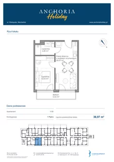 Apartament inwestycyjny, 36,97 m², 2 pokoje, piętro 1, oferta nr B_1_13