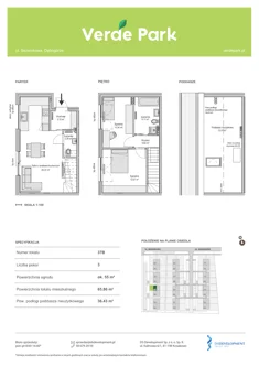 Mieszkanie, 65,86 m², 3 pokoje, parter, oferta nr 37B