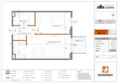 Mieszkanie, 41,23 m², 2 pokoje, piętro 1, oferta nr MOI23