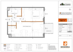 Mieszkanie, 40,88 m², 2 pokoje, piętro 1, oferta nr MOI21