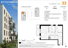 Mieszkanie, 57,38 m², 3 pokoje, piętro 4, oferta nr A_33