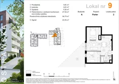 Mieszkanie, 46,96 m², 2 pokoje, parter, oferta nr A_M9