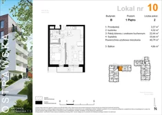 Mieszkanie, 40,97 m², 2 pokoje, piętro 1, oferta nr B_M10