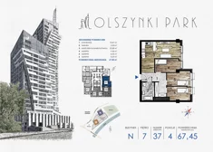 Mieszkanie, 67,45 m², 4 pokoje, piętro 7, oferta nr N37